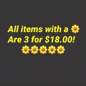 Sale!! 🌼3 for $18.00!🌼